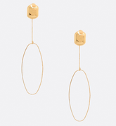 Golden Loop Drop Earrings